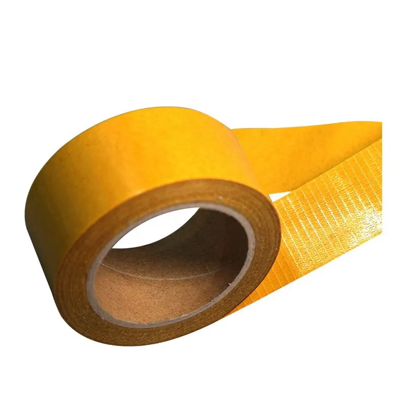 fiberglass filament double sided adhesive tape backed with glassine paper for door and window sealing