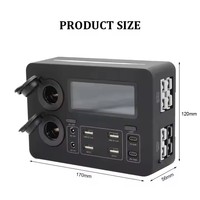 Boîte de distribution d'alimentation USB mini 12V mise à jour avec charge rapide 100W, interrupteurs à bascule 100%, boîte de contrôle d'alimentation