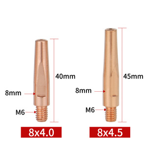 หัวเชื่อมแบบนำไฟฟ้า Ottel รุ่น M6840 45 ชุบทองแดง สำหรับเชื่อมด้วยหุ่นยนต์ MIG - Product Image 3
