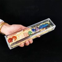 Nouvel arrivage d'ensemble de guérison spirituelle boîte de baguette magique d'énergie ensemble de guérison de pierre de Chakra d'énergie pour le cadeau