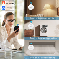 Enchufe Inteligente WiFi LangYeao 16A, Adaptador de Enchufe Universal para Reino Unido, UE, EE. UU. e India, Monitoreo de Energía, Compatible con Tuya, Alexa, Google Home y Temporizador