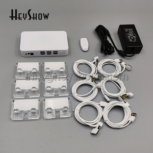 <span class=keywords><strong>4</strong></span>-10포트 도난 방지 보안 디스플레이 스탠드 시스템 휴대폰용 ABS 플라스틱 모션 센서 알람 15개 케이블 360 스마트 라이프 앱 - Product Image 4