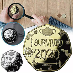 2020 Handgefertigte Gedenkmünzen Ich Überlebte Souvenir-Münzen Medaille Sammlerstück Doppelseitige Münzen Kundenspezifische Metall-Plastik-Box Liebe 30g - Product Image 5