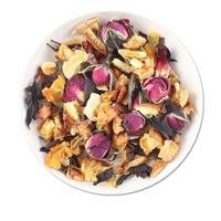 Teh Rasa Jeruk Mawar, Minuman Campuran Bunga dan Buah Kering, Teh Buah Campuran dengan Rosella dan Kulit Jeruk