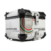 Porte-bagages latéral en alliage de 55l, accessoires d'autocollants de queue, nouveau boîtier supérieur en aluminium électrique uniquement, boîte à bagages de moto