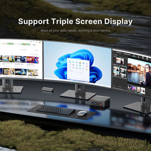 Bosgame P4 Mini PC AMD Ryzen <span class=keywords><strong>7</strong></span> 5700u DDR4 PCIe SSD Dual Lan 2.5g & Wi-Fi 6E & bt5.2 4k Ba hiển thị - Product Image 4