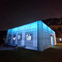 Tente cubique en tissu Oxford pour l'extérieur, tente publicitaire pour salon professionnel, tente gonflable à bulles avec éclairage LED, portable et mobile