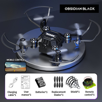 Mini Dron de Control Remoto con Reloj Inteligente DWI, Juguete de Dron con Control Manual y Luces LED para Niños