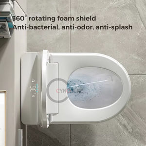 Inodoro Inteligente Suspendido en la Pared WC con Tanque de Agua Incorporado y Funcionamiento Automático Juego Completo con Tubería de Entrada de Agua Válvula Angular y Soporte - Product Image 5