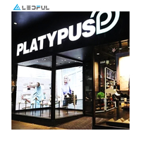 Film LED transparent auto-adhésif, écran d'affichage LED, vitrine, écran d'affichage LED