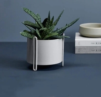 Support rond décoratif pour fleurs de cactus, accessoires en métal, fausses plantes, vente en gros,