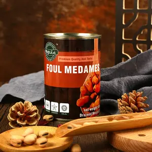 397G Listo para cocinar habas enlatadas Foul Medames con certificado HALAL HACCP