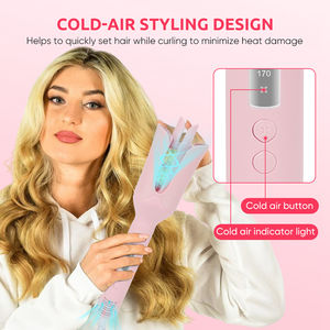 Bigoudi professionnel <span class=keywords><strong>fer</strong></span> à friser en céramique baguette bigoudi rotatif automatique avec fonction d'air froid bigoudi automatique - Product Image 6