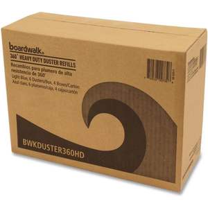 Recharges de plumeaux en microfibre HD 360 Boardwalk 96494-BWK bleu clair, 24 par carton, jetables, avec fibres douces et moelleuses - Product Image 3