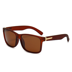 Classic Square Men Sports Polarized UV400 Fashion <b>Mirrored</b> Custom Logo <b>Plastic</b> Unisex Sunglasses 10 Colors - Product Image 2