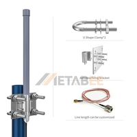 Antenne omnidirectionnelle 4G en fibre de verre 12dBi Lora/LPWAN avec connecteur coudé mâle, puissance 50W, communication longue distance étanche
