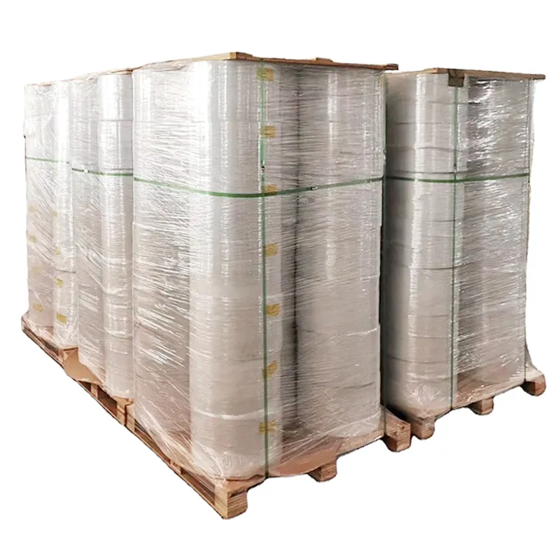 Commercio all'ingrosso della fabbrica Eco Kraft Wrapping rotolo adesivo adesivo biodegradabile materiale riciclato marrone adesivo Kraft Jumbo Roll di carta