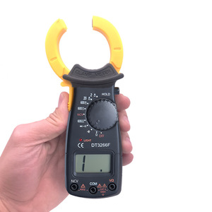 Pinza Amperimétrica Digital Inteligente AC/<span class=keywords><strong>DC</strong></span> con Rango Automático, Pantalla LCD y 1 Año de Garantía DT3266F - Product Image 1