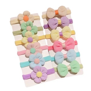 Coleteros con Lazo de Flores para Niñas, Bandas Elásticas Suaves para Uso Diario, Accesorios para el Cabello, Coleteros Coloridos con Lazo y Flor - Product Image 5