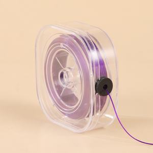 Cordon de fil élastique en cristal plat 0.8MM 60 mètres/rouleau de cordes de bracelet en plastique pour la fabrication de bijoux résultats de fil extensible - Product Image 5