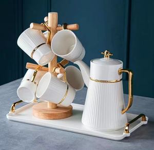 Taza <span class=keywords><strong>de</strong></span> Cerámica <span class=keywords><strong>de</strong></span> Alta Gama Estilo Europeo, Elegante Taza para Agua, Café y Té - Product Image 2