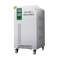 Stabilisateur de tension automatique triphasé 50 kVA CA 380 V 1 % avec contrôle par servomoteur, matériau en cuivre, ondulation ultra faible