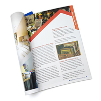 Service d'impression de brochures de produits personnalisées avec pelliculage brillant, impression offset CMJN et reliure à fil, pour la vente en gros