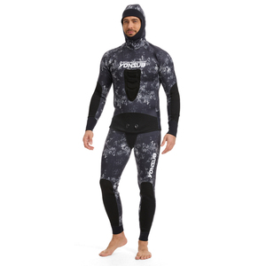Muta da Sub Personalizzata Mimetica per Pesca Subacquea, Muta in Neoprene a 2 Pezzi per Apnea e Pesca - Product Image 4