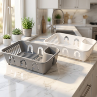 Égouttoir à vaisselle multifonctionnel en plastique pour la maison, l'hôtel et la cuisine, pour le séchage des bols, assiettes et tasses