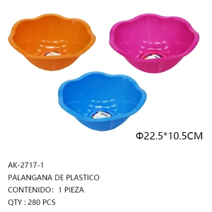 Bacinella di plastica colori assortiti bacino colorato moderno elegante Premium elegante resistente - Product Image 1