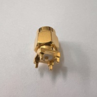 Connecteur RF plaqué or en cuivre SMA-JE de haute qualité connecteur de carte PCB SMA mâle