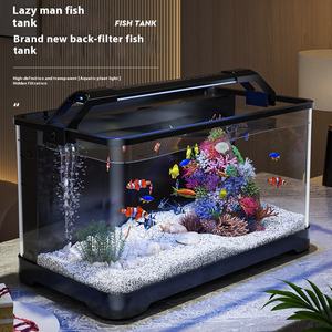 Slim Compact Automatisch <span class=keywords><strong>Aquarium</strong></span> Met Verwarming Moderne 220V Plastic Achterfilter Voor Vissen <span class=keywords><strong>Home</strong></span> Decor <span class=keywords><strong>In</strong></span> De Woonkamer - Product Image 4