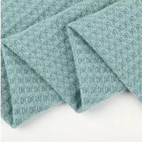 Tissu tricoté brocart uni teint 205 GSM, 95% polyester 5% élasthanne, résistant à l'abrasion, à grain croisé, moderne et tendance