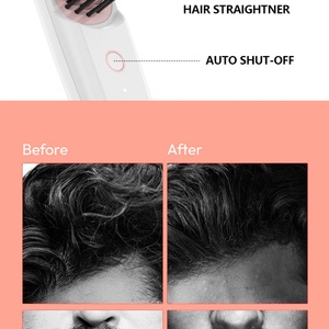 Lisseur de barbe et de cheveux sans fil portable, peigne chauffant avec 3 réglages de température, peigne lissant pour le coiffage de la barbe - Product Image 3
