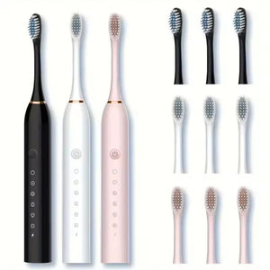Brosse à dents électrique sonique rechargeable portable de haute qualité personnalisée, charge micro USB, IPX7, utilisation domestique douce - Product Image 1