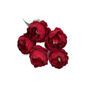 Bouquet de roses artificielles en tissu plastique fait main pour décorations de mariage et décoration intérieure - Product Image 5