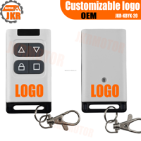 Mando a distancia RF de 4 botones de 433MHz con función duplicadora de código, llavero Universal de diseño minimalista para uso en garaje y puerta