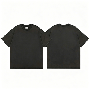 Proveedores de Ropa de Diseñador de Moda Americana para Venta al por Mayor de Ropa Vintage, Camisetas de Manga Corta de 250 Gsm con Efecto Lavado para Verano y Estilo Urbano - Product Image 3