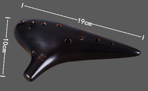 Ocarina Antigua de 12 Orificios, Flauta de Cerámica en Do Alto, Instrumento de Viento Folclórico Portátil para Actuaciones Musicales y Práctica Diaria - Product Image 6