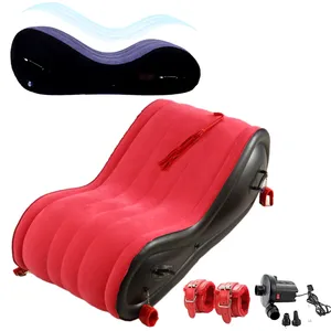 Folding Inflatable Sex Sofa Chair with Bondage Kits Role Play Love Chair Sex Furniture Erotic Product Adult Game Toy for Couples
