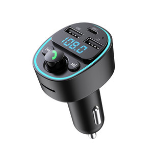 Émetteur FM <span class=keywords><strong>Bluetooth</strong></span> pour voitures, <span class=keywords><strong>adaptateur</strong></span> audio sans fil avec charge de téléphone, streaming musical, mise à niveau de l'autoradio ancien - Product Image 4