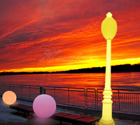 Lampadaire LED RGB intelligent pour extérieur avec indice d'étanchéité IP67, alimentation CC pour l'éclairage urbain et rural