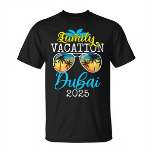 T-shirt pour Vacances en Famille à Dubaï 2025 – Design de Voyage en Groupe - Product Image 2