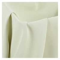 Haute élastique simple face habijabi doux respirant polyester crêpe en mousseline de soie tissu pour les femmes vêtements