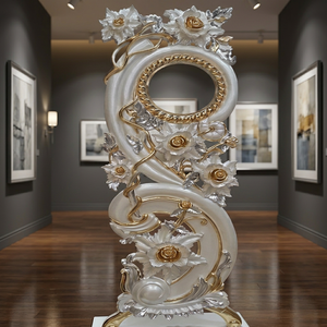 Horloge de sol grand-mère en teck de luxe, artisanale, mouvement à quartz moderne, rétroéclairée, pour une décoration intérieure élégante du salon - Product Image 6