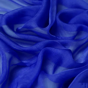 100% Zijde 6Mm Dik 140 Breedte Zijde Chiffon Tule Lange Sjaal Stof Effen Kleur Licht Effen Doorschijnend Voor Nachtkleding Jurken Klaar - Product Image 5