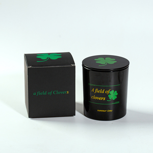 Frasco <span class=keywords><strong>de</strong></span> Lujo para Velas <span class=keywords><strong>con</strong></span> Cúpula <span class=keywords><strong>de</strong></span> Cristal Blanco Sencillo <span class=keywords><strong>de</strong></span> 10oz, 12oz y 16oz, Vacío, <span class=keywords><strong>con</strong></span> <span class=keywords><strong>Tapa</strong></span> y Empaque en Caja a Precio Competitivo al por Mayor - Product Image 5