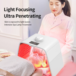 เครื่องบำบัดด้วยแสง LED สีแดงเพื่อความงามสำหรับใบหน้าไฮดราบำรุงผิวที่คอหน้ากากมือ ABS การดูแลส่วนบุคคลการบำบัดด้วยแสง LED PDT - Product Image 6
