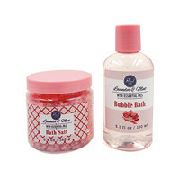 Vente en gros de kit de mousse de bain au design professionnel pratique et Offre Spéciale, gel douche hydratant et blanchissant, ensemble cadeau pour le bain de spa