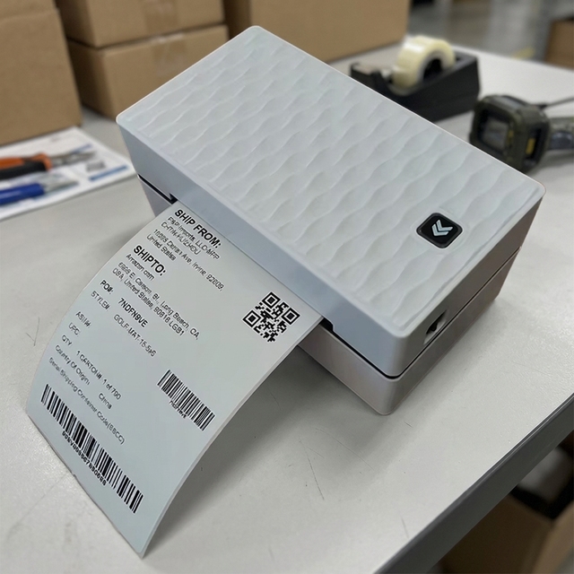 Desktop 4x6 Thermal Shipping Label Printer for Small Business Wireless Bluetooth Sticker Printing Machine 150mm/s